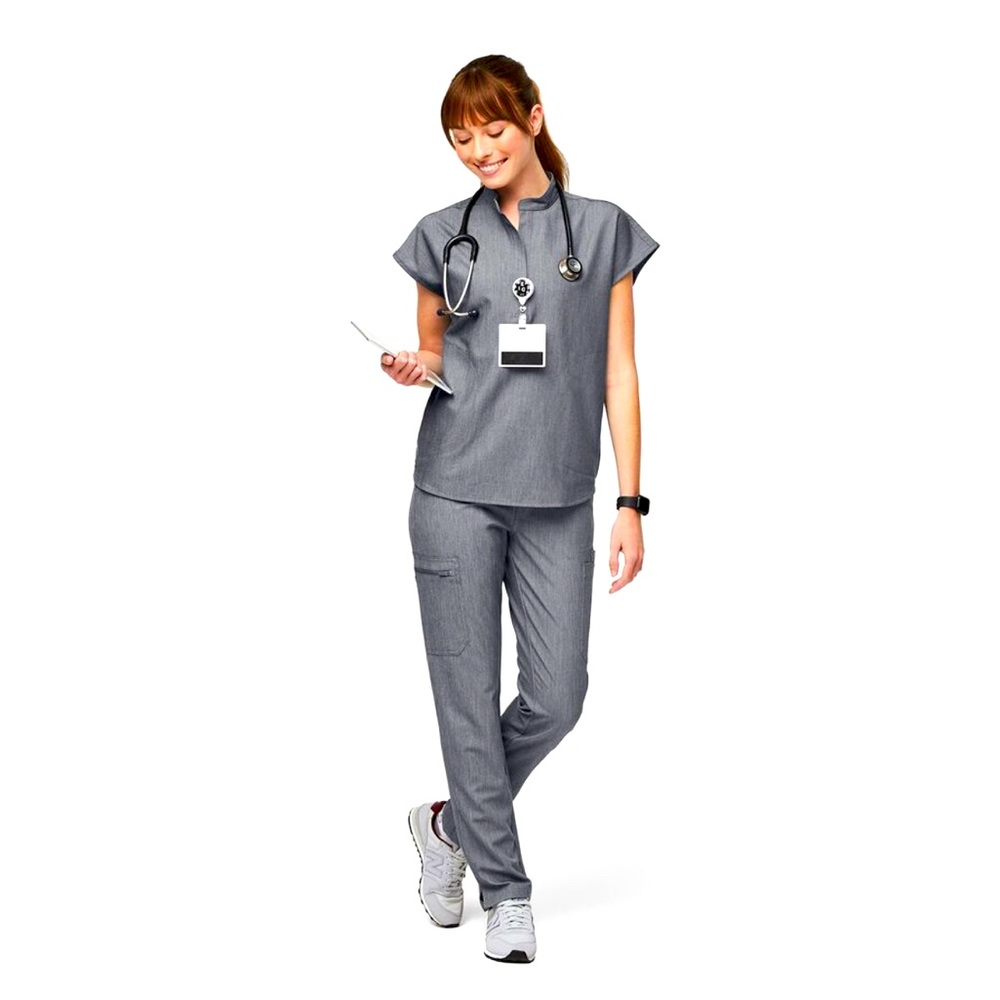 Figs Scrubs Set: Rafaela XXS Top (Used) and Zamora Joggers S (NWT) Graphite